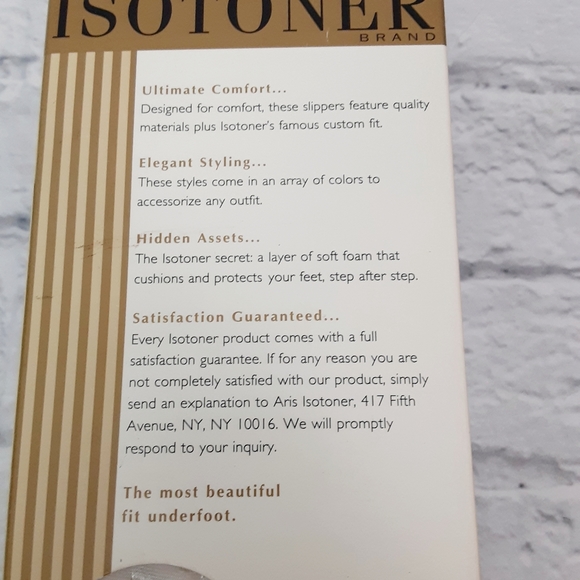 Isotoner collection quilted satin slippers - Picture 7 of 11